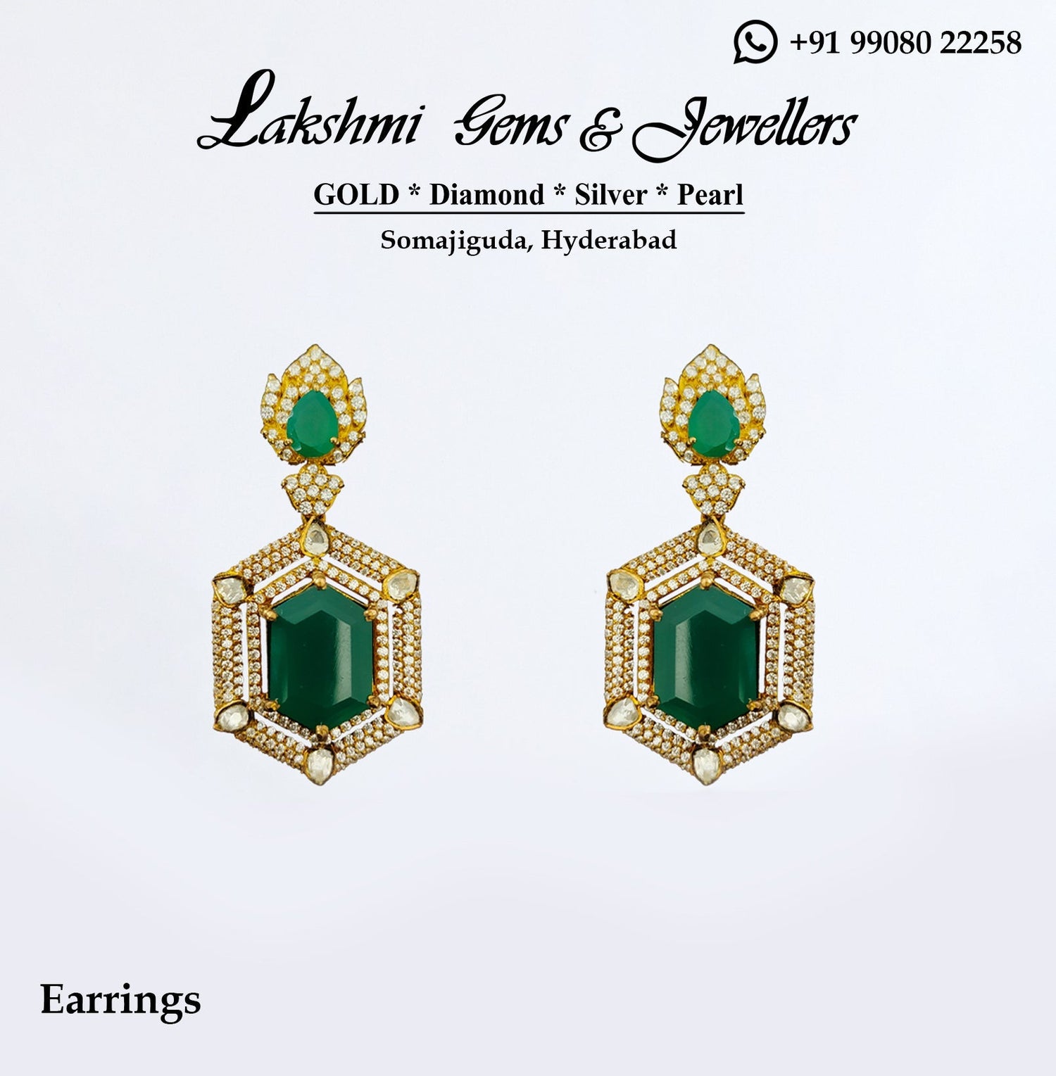 "Elegant 22kt gold earrings designed for luxury and sophistication"