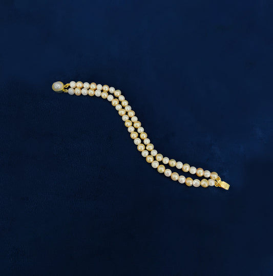 "Pearl bracelet set with multiple elegant pieces, perfect for stacking and gifting"